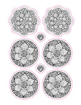 Load image into Gallery viewer, Color Your Own Stickers Mandalas
