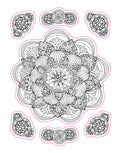Load image into Gallery viewer, Color Your Own Stickers Mandalas