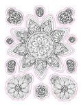 Load image into Gallery viewer, Color Your Own Stickers Mandalas