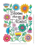 Hello Angel Big Beautiful Blossoms Coloring Collection