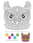 Load image into Gallery viewer, Groovy Owls Coloring Book