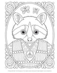 Load image into Gallery viewer, Hippie Animals Coloring Book