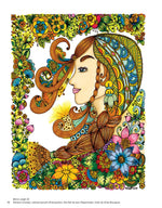 KC Doodle Art Flower Girls Coloring Book