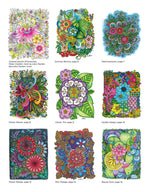 KC Doodle Art Beautiful Blooms Coloring Book