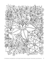 KC Doodle Art Beautiful Blooms Coloring Book