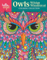 Hello Angel Owls Wild & Whimsical Coloring Collection