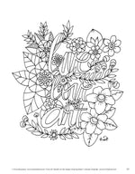 KC Doodle Art Be Happy Coloring Book