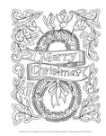 Load image into Gallery viewer, Deck the Halls Holiday Coloring Book