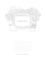 Chalk-Style Simple Life Coloring Book