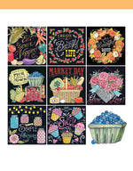 Chalk-Style Simple Life Coloring Book