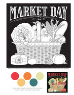 Chalk-Style Simple Life Coloring Book