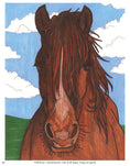 Load image into Gallery viewer, Horses Coloring Book