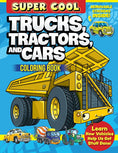 Load image into Gallery viewer, Super Cool Trucks, Tractors, and Cars Coloring Book