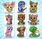 Adorable Chibi World Coloring Book