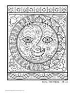 Folk Art Coloring Book
