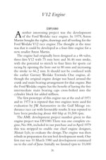 Aston Martin Engine Development: 1984-2000