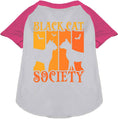Load image into Gallery viewer, Black Cat Society Pet Raglan Shirt