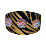 Glam Black & Gold Zebra