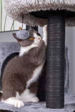 Bradbury 7 Level Grey Cat Tree with Scratching Posts