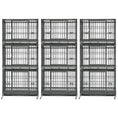 Load image into Gallery viewer, 37" Stackable Heavy Duty Dog Crate 371D03
