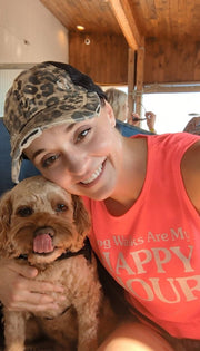 Dog Walks Are My Happy Hour Crop Top | Gift for Dog Lovers