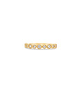 Load image into Gallery viewer, OLIVE & CHAIN Diamond Alternating Bezel Set Band - Yellow Gold, 5.0