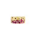 Load image into Gallery viewer, OLIVE & CHAIN Ruby & Pink Sapphire Celestial Cigar Band - Rose Gold, 6.0