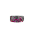 Load image into Gallery viewer, OLIVE & CHAIN Ruby & Pink Sapphire Celestial Cigar Band - Rose Gold, 6.5