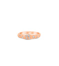 Load image into Gallery viewer, OLIVE & CHAIN Diamond Celestial Petite Artisan Band - Yellow Gold, 6.0
