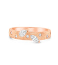 Load image into Gallery viewer, OLIVE & CHAIN Diamond Celestial Protruding Band - Yellow Gold, 6.0