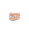 Load image into Gallery viewer, OLIVE & CHAIN Diamond Celestial Crossover Ring - Yellow Gold, 6.5