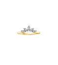 Load image into Gallery viewer, OLIVE & CHAIN Diamond Marquise Chevron Ring - White Gold, 5.5
