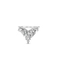 Load image into Gallery viewer, OLIVE & CHAIN Diamond Queen Chevron Ring - White Gold, 5.0