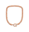 Load image into Gallery viewer, OLIVE & CHAIN Diamond Lobster Cuban Link Chain Bracelet - White Gold, 6.5 inch