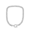 Load image into Gallery viewer, OLIVE & CHAIN Diamond Lobster Cuban Link Chain Bracelet - Two-Tone Gold, 7 inch`
