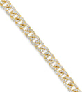 Load image into Gallery viewer, OLIVE & CHAIN Diamond Cuban Link Bracelet - Rose Gold, 6.5 inch