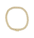 Load image into Gallery viewer, OLIVE & CHAIN Diamond Cuban Link Bracelet - White Gold, 7 inch