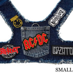 AC/DC Harness Small Blue Denim