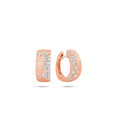 Load image into Gallery viewer, OLIVE & CHAIN Diamond Celestial Hoop Earring - Rose Gold