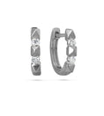 Load image into Gallery viewer, OLIVE & CHAIN Diamond Spike Huggie Earring - Black Gold