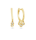 Load image into Gallery viewer, Diamond Charm Huggie Earring