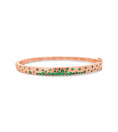 Load image into Gallery viewer, OLIVE & CHAIN Tsavorite Celestial Slim Bangle - Rose Gold