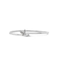 Load image into Gallery viewer, OLIVE & CHAIN Diamond Butterfly Flexible Bangle - White Gold