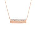 Load image into Gallery viewer, OLIVE & CHAIN Diamond Celestial Bar Necklace - Rose Gold