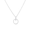 Load image into Gallery viewer, OLIVE & CHAIN Diamond Door Knocker Necklace - White Gold