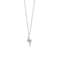Load image into Gallery viewer, OLIVE & CHAIN Diamond Lightning Bolt Necklace - White Gold