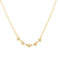 Load image into Gallery viewer, OLIVE & CHAIN Diamond 5 Star Necklace - Yellow Gold