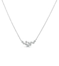 Load image into Gallery viewer, OLIVE & CHAIN Diamond Cluster Necklace - White Gold