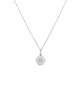 Load image into Gallery viewer, OLIVE & CHAIN Diamond Pear Flush Disc Necklace - White Gold