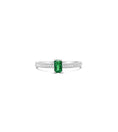 Load image into Gallery viewer, OLIVE & CHAIN Emerald & Diamond Ring - Yellow Gold, 5.5